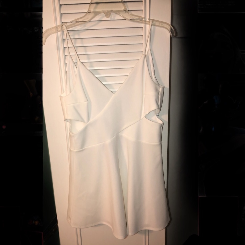 White Dress With Cutouts